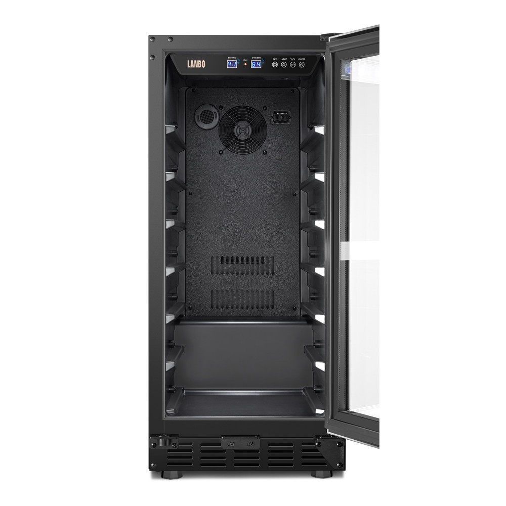 LANBO Small Wine Cellar Refrigerator, 33 Bottles Under Counter